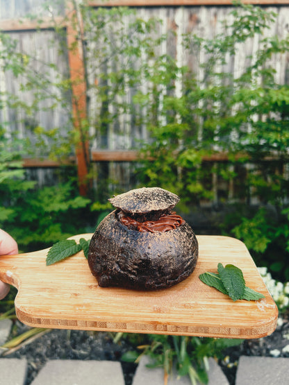 Nutella Mousse filled Dark Chocolate Buns