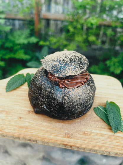 Nutella Mousse filled Dark Chocolate Buns